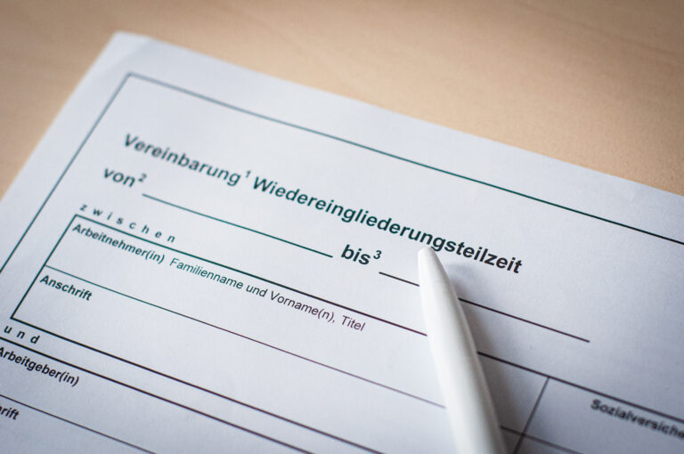 fit2work - Wiedereingliederungsteilzeit